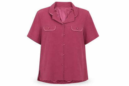 Womens UK Size 14 Berketex Purple Basic Button-Up