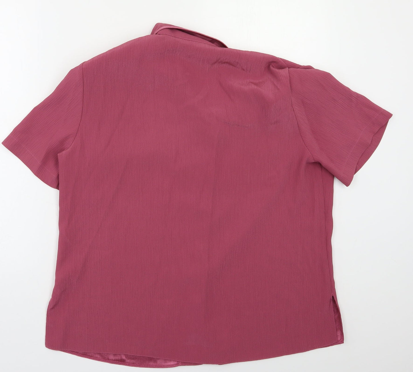 Womens UK Size 14 Berketex Purple Basic Button-Up