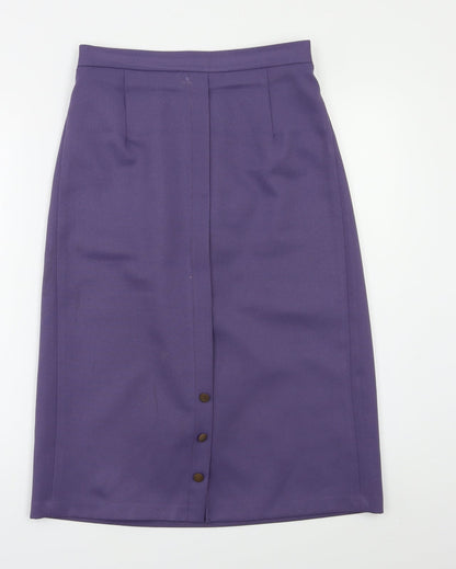 Amau Womens Purple   A-Line Skirt Size 14