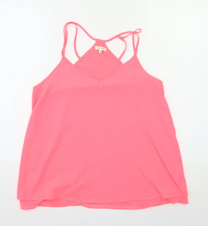 Womens UK Size 10 River Island Pink Basic Tank