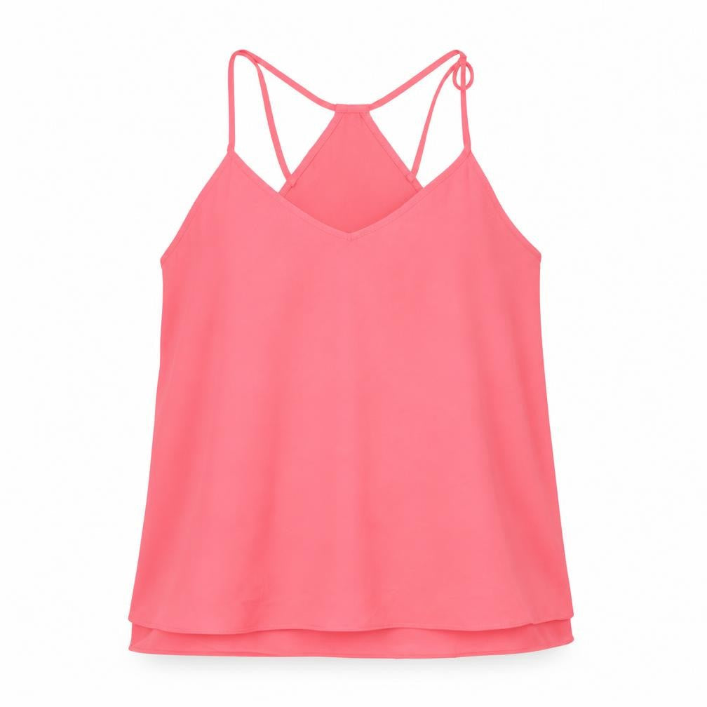 Womens UK Size 10 River Island Pink Basic Tank