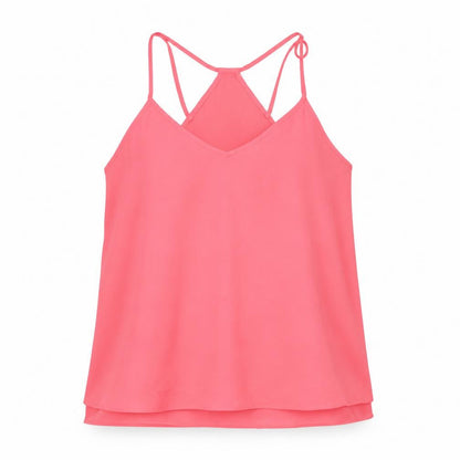 Womens UK Size 10 River Island Pink Basic Tank