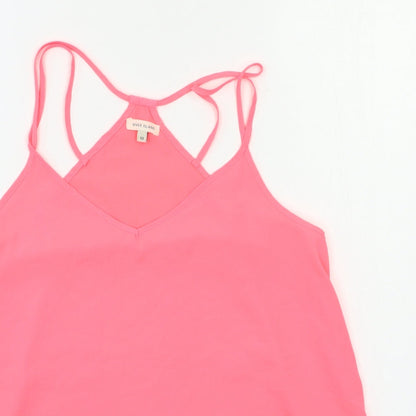 Womens UK Size 10 River Island Pink Basic Tank
