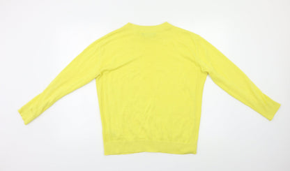 Womens UK Size S M&S Yellow Pullover Jumper
