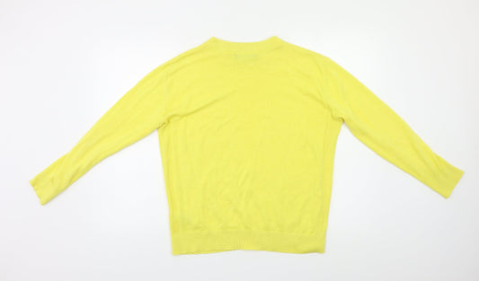 Womens UK Size S M&S Yellow Pullover Jumper