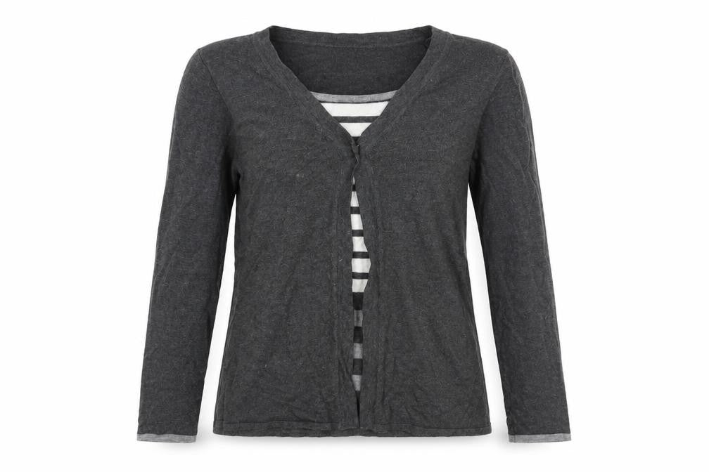 Womens UK Size S Sky Design Grey Cardigan Jumper