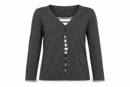 Womens UK Size S Sky Design Grey Cardigan Jumper