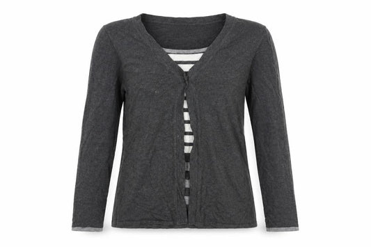 Womens UK Size S Sky Design Grey Cardigan Jumper