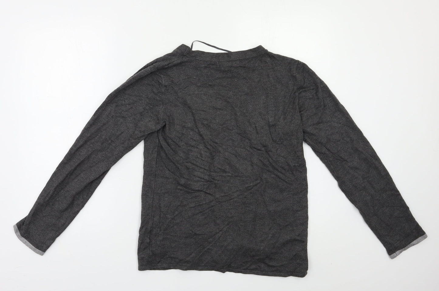 Womens UK Size S Sky Design Grey Cardigan Jumper