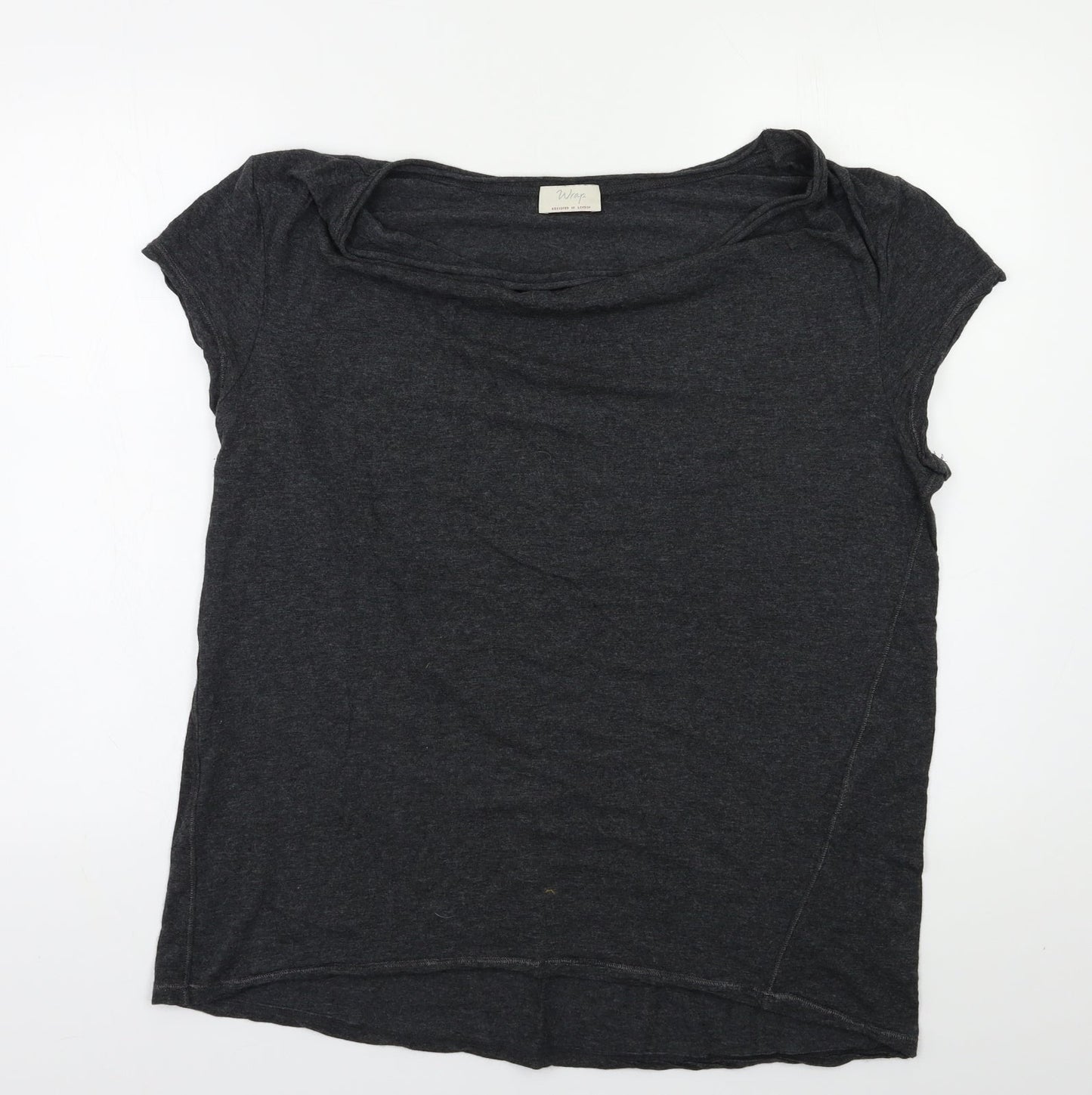 Womens UK Size 18 Wrap Grey Basic Polo