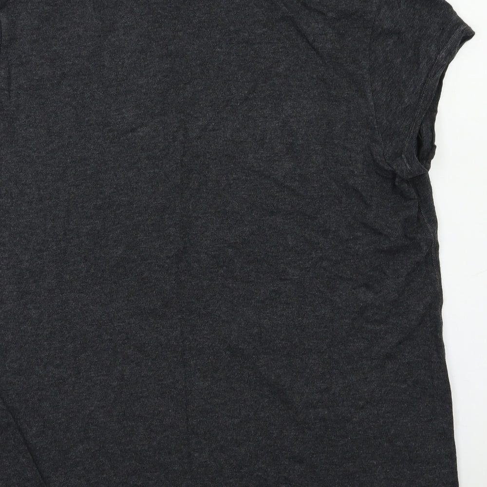 Womens UK Size 18 Wrap Grey Basic Polo