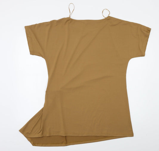 Womens UK Size 16 Damart Beige Basic Blouse