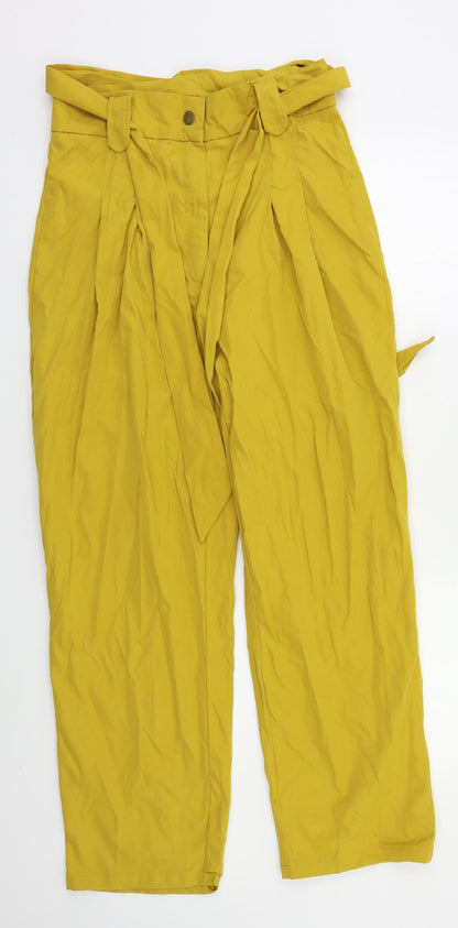 SheIn Womens Yellow   Trousers  Size L L27 in