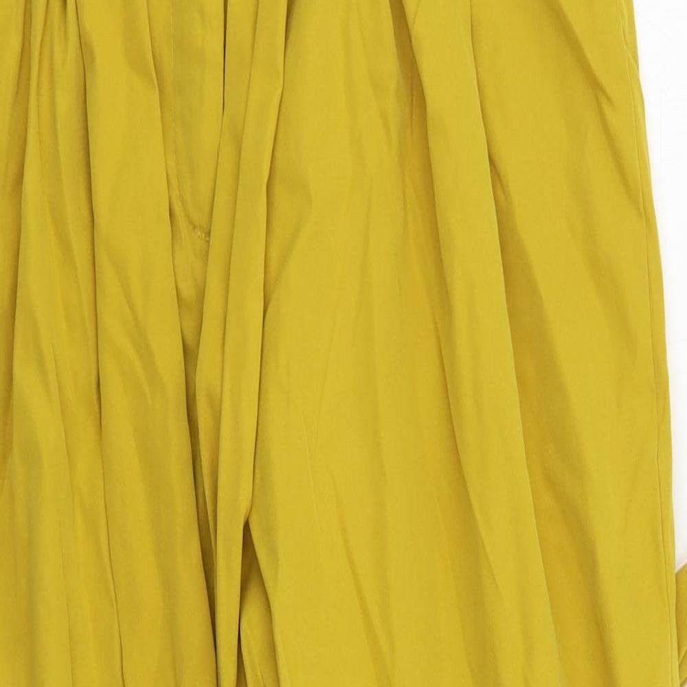 SheIn Womens Yellow   Trousers  Size L L27 in