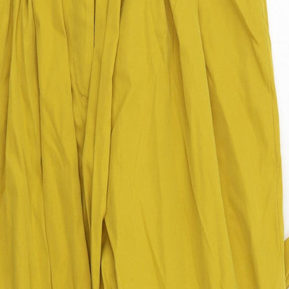 SheIn Womens Yellow   Trousers  Size L L27 in