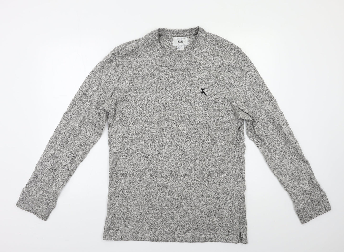 F&F Mens Grey   Pullover Sweatshirt Size S