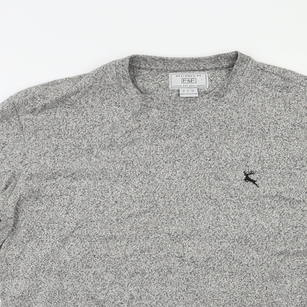 F&F Mens Grey   Pullover Sweatshirt Size S