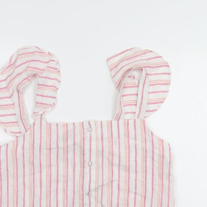 Womens UK Size 16 M&S Multicoloured Basic Button-Up