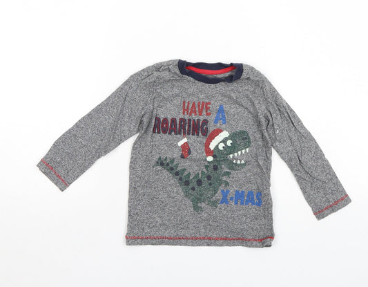 Matalan Boys Grey   Pullover Jumper Size 2-3 Years
