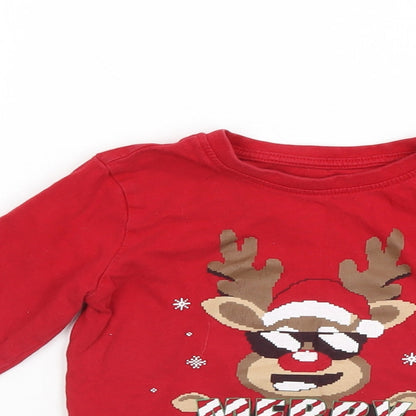 Primark Boys Red   Pullover Jumper Size 2-3 Years