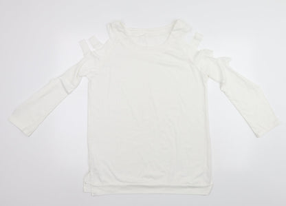 ZY Womens White   Pullover Jumper Size 2XL