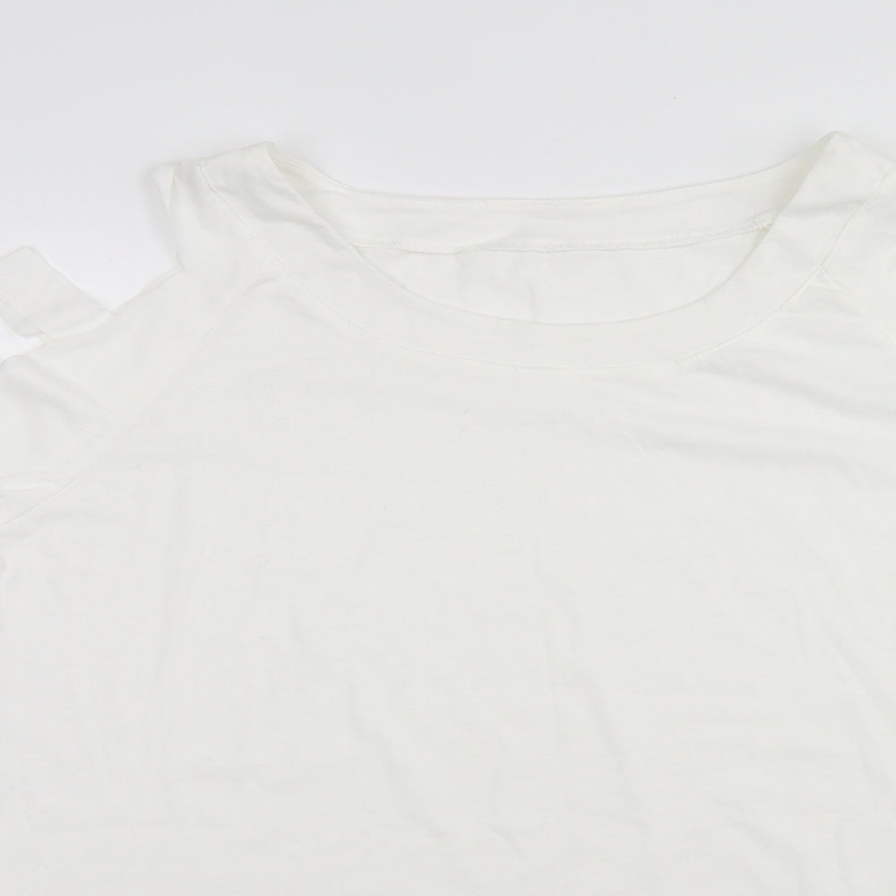 ZY Womens White   Pullover Jumper Size 2XL