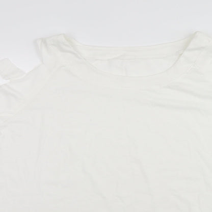 ZY Womens White   Pullover Jumper Size 2XL