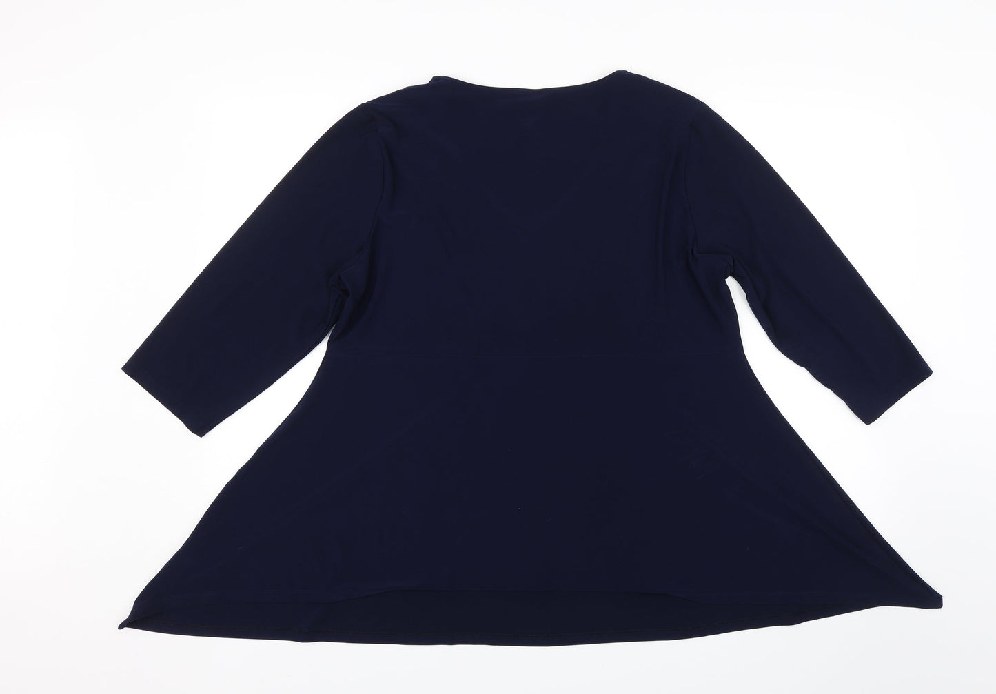 Womens UK Size 18 Joanna Hope Blue Basic Blouse
