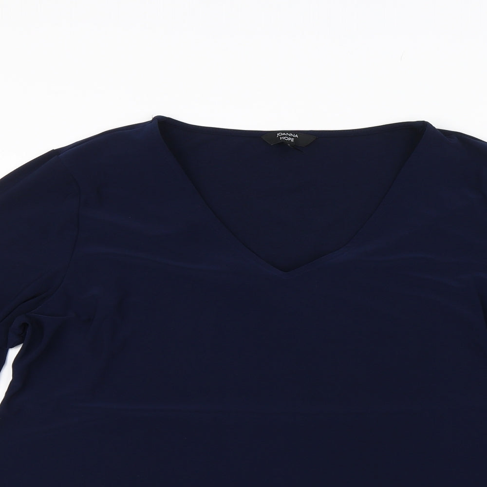 Womens UK Size 18 Joanna Hope Blue Basic Blouse
