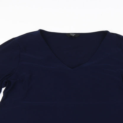 Womens UK Size 18 Joanna Hope Blue Basic Blouse