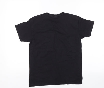 Fruit of the Loom Boys Black   Basic T-Shirt Size 9-10 Years  - Floss like a boss