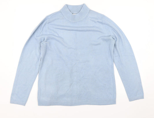 Womens UK Size 14 Papaya Blue Pullover Jumper