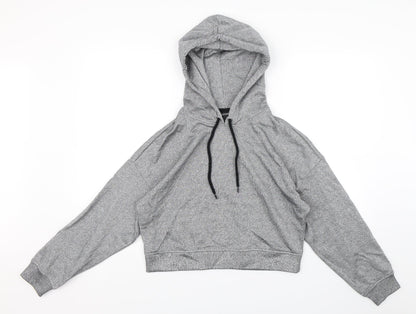 Monki Womens Grey   Pullover Hoodie Size XS
