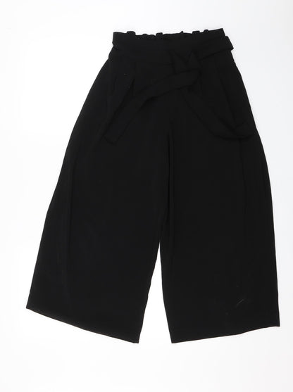 Womens UK Size S Zara Regular Fit  Black Trousers