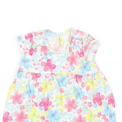 George Baby White Floral  Shift  Size 18-24 Months