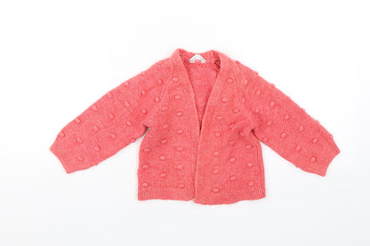 M&Co Baby Red   Cardigan Jumper Size 18-24 Months