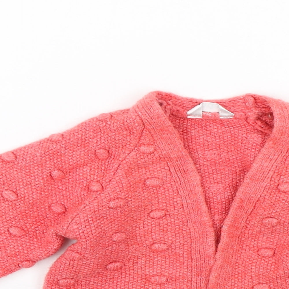 M&Co Baby Red   Cardigan Jumper Size 18-24 Months