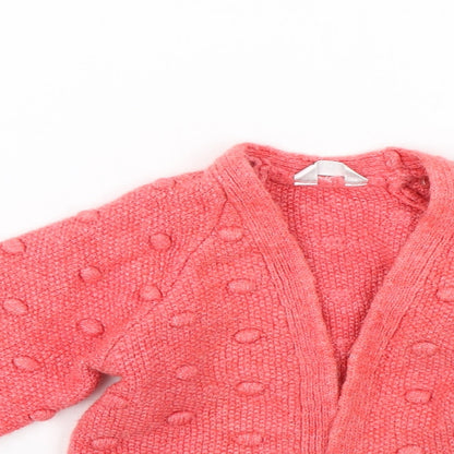 M&Co Baby Red   Cardigan Jumper Size 18-24 Months