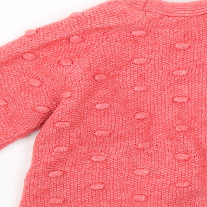 M&Co Baby Red   Cardigan Jumper Size 18-24 Months