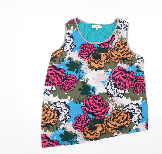 Womens UK Size 8 NEXT Multicoloured Basic Blouse