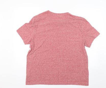 Angelo Litrico Mens Red    T-Shirt Size 2XL