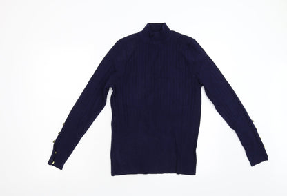 Womens UK Size S Per Una Blue Pullover Jumper