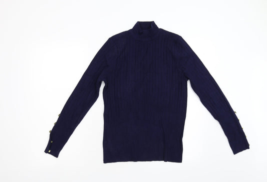 Womens UK Size S Per Una Blue Pullover Jumper