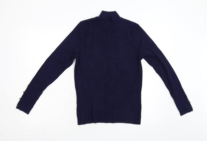 Womens UK Size S Per Una Blue Pullover Jumper