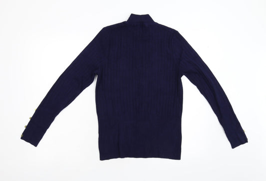Womens UK Size S Per Una Blue Pullover Jumper