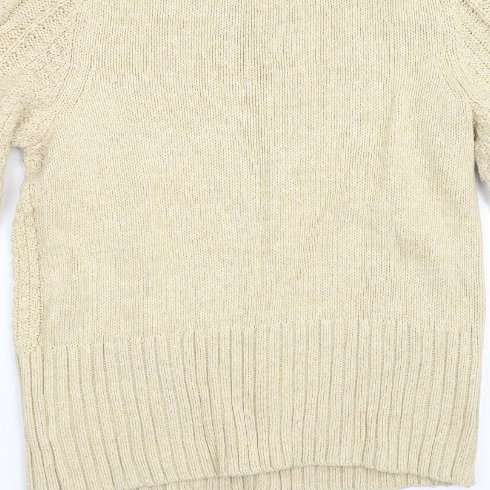 Womens UK Size M Preworn Beige Pullover Jumper