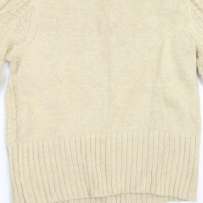 Womens UK Size M Preworn Beige Pullover Jumper