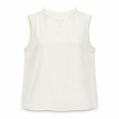 Womens UK Size M Preworn Ivory Basic Blouse