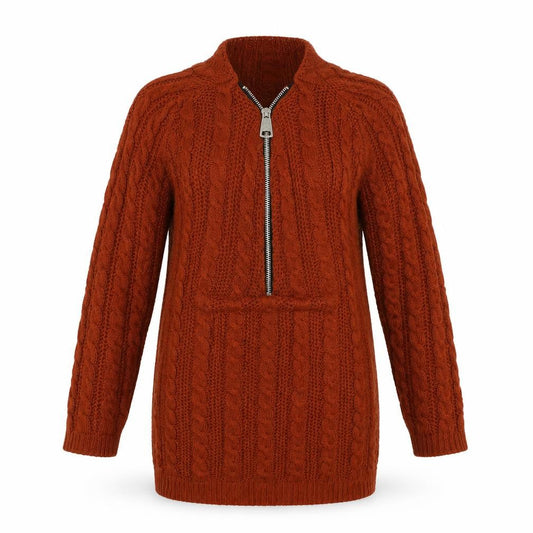 Preworn Womens Orange   Henley Jumper Size M