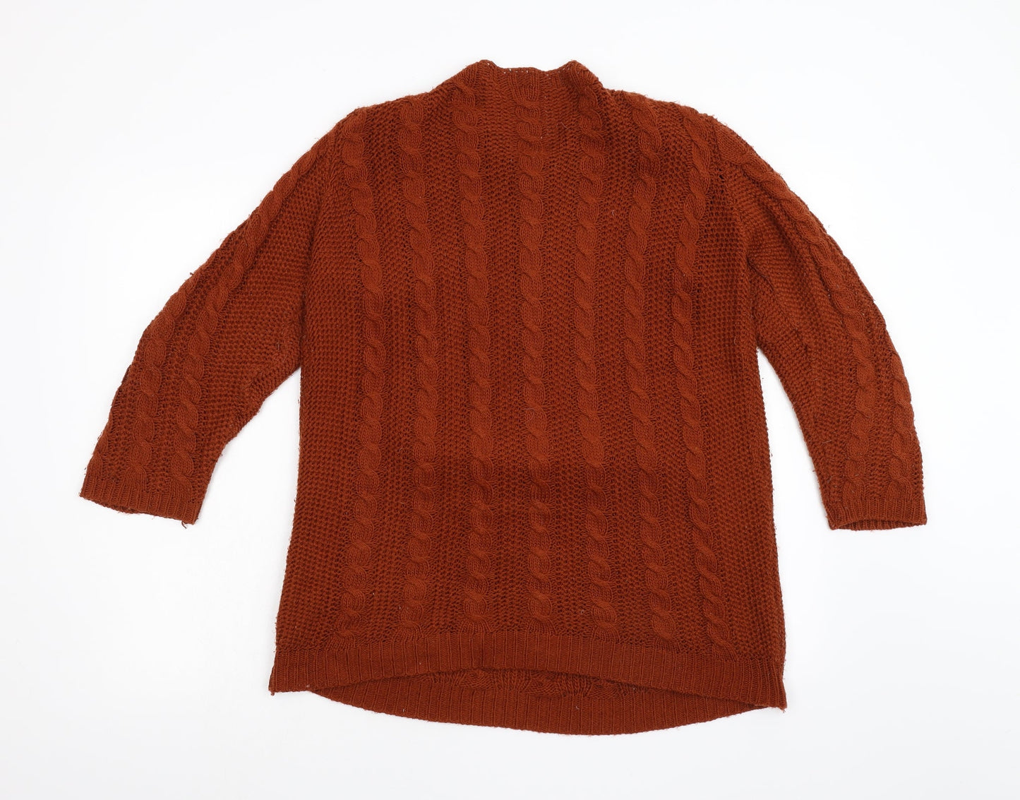 Preworn Womens Orange   Henley Jumper Size M